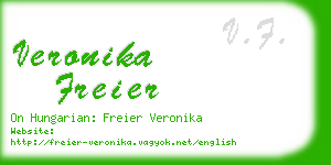 veronika freier business card